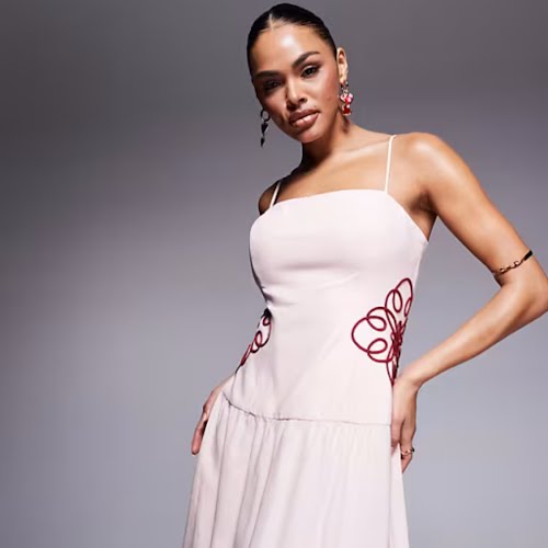 Forever New Drop Hem Embroidered Dress, €159.99