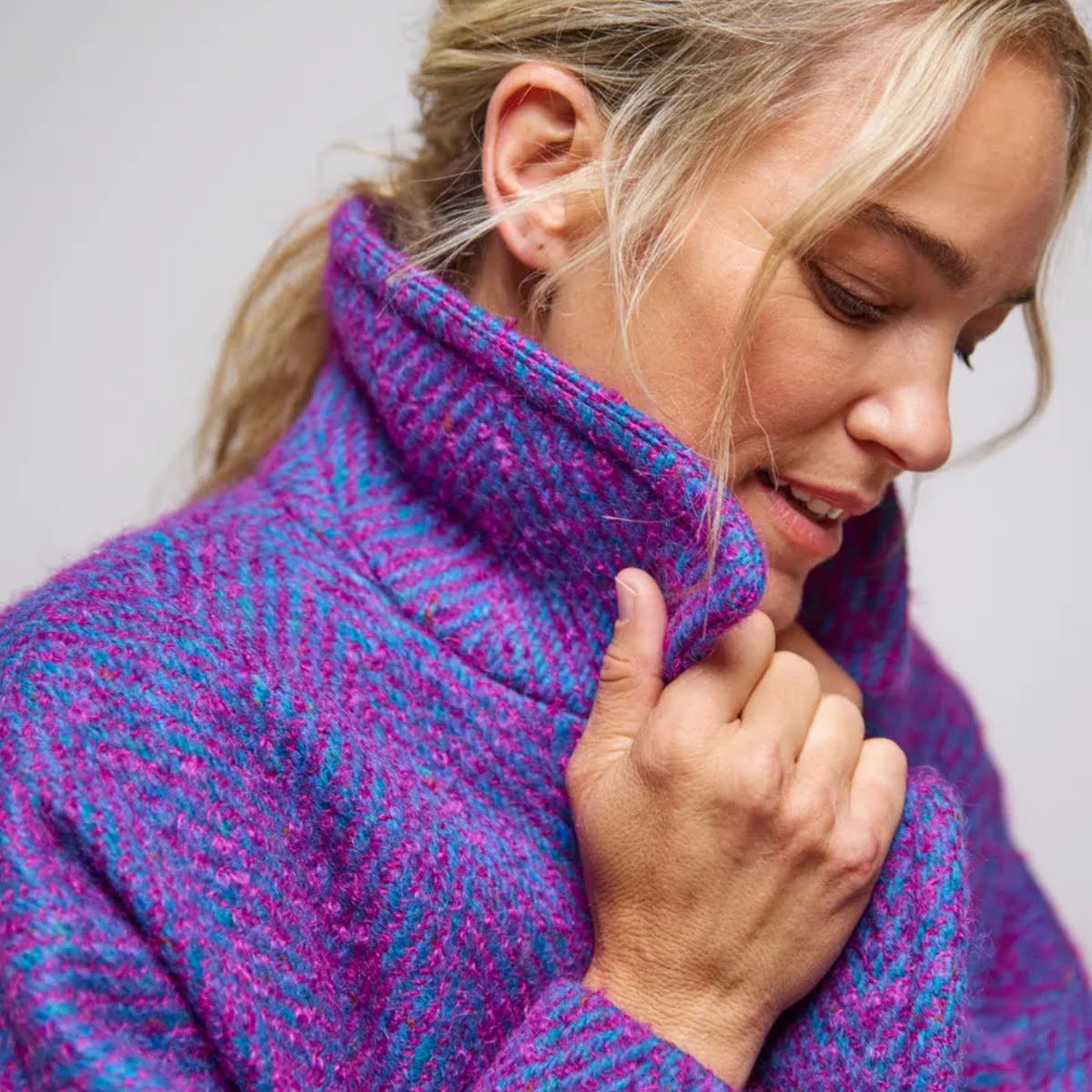 Avoca Reflection Light Donegal Wool & Mohair Coat, €495