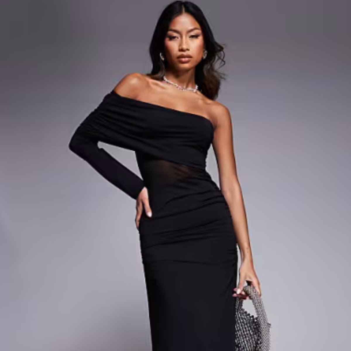 ASOS DESIGN Asymmetric Maxi Dress, €39.99