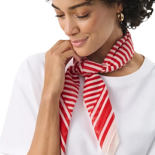 Mars Red Stripe Phip Scarf, 34.95