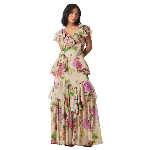 ASOS DESIGN Ruffle Tiered Dress, €84.99