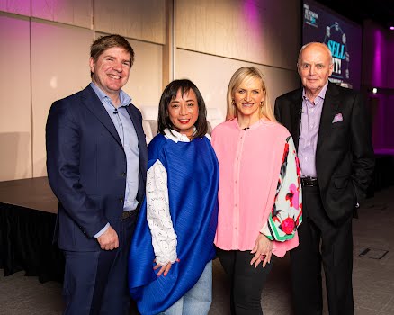 Tom Lyons, Ella de Guzman, Melanie Morris and Eddie Shanahan